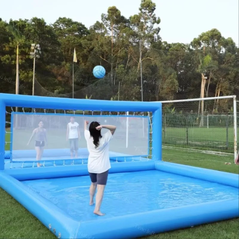 Time Good Quality Inflatable Volleyball Pool Water Sport Game Easy Setup Customized Size
