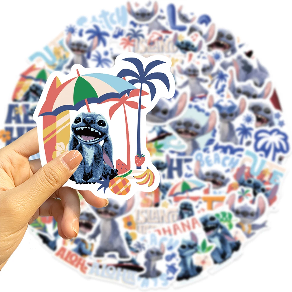 

10/30/50pcs Funny Anime Stitch Stickers Disney Cartoon Graffiti Decals for Motorcycle Laptop Guitar Cute PVC Sticker Kid DIY Toy