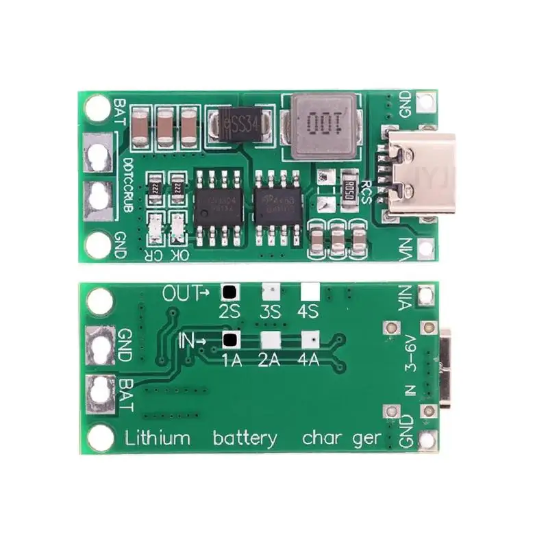 

TypeC Multi-Cell 2S 3S 4S To 8.4V 12.6V 16.8V Step-Up Boost LiPo Polymer Li-Ion Charger 7.4V 11.1V 14.8V 18650 Lithium Battery
