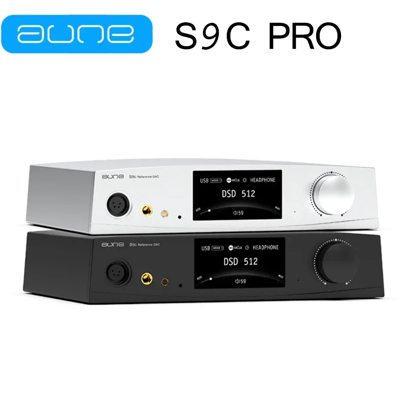 

AUNE S9c PRO Decoder Headphone Amplifier High Power Fully Balanced Headset Fever HiFi Music USB Sound Card Dual ES9068AS S9cPRO