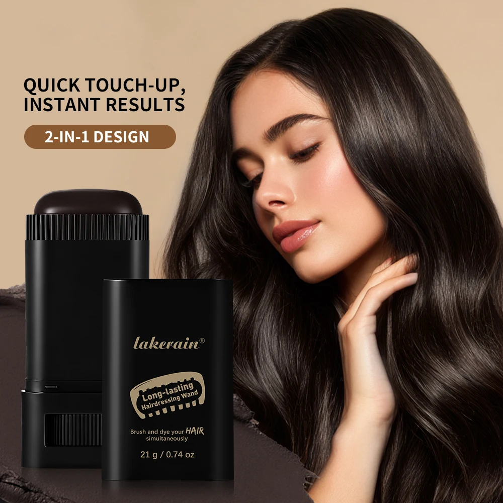 Waterproof Hair Dye Stick Quickly Covers Gray Natural Appearance Long-lasting Color Retention Suitable For All Hair Types