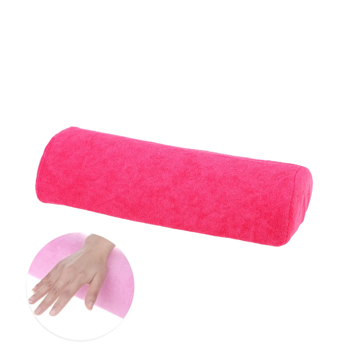 Light Purple Foldable Washable Wrist Cushion Nail Pillow Stable Support Manicure Hand Pillow for Nail Art Salon Use Portable
