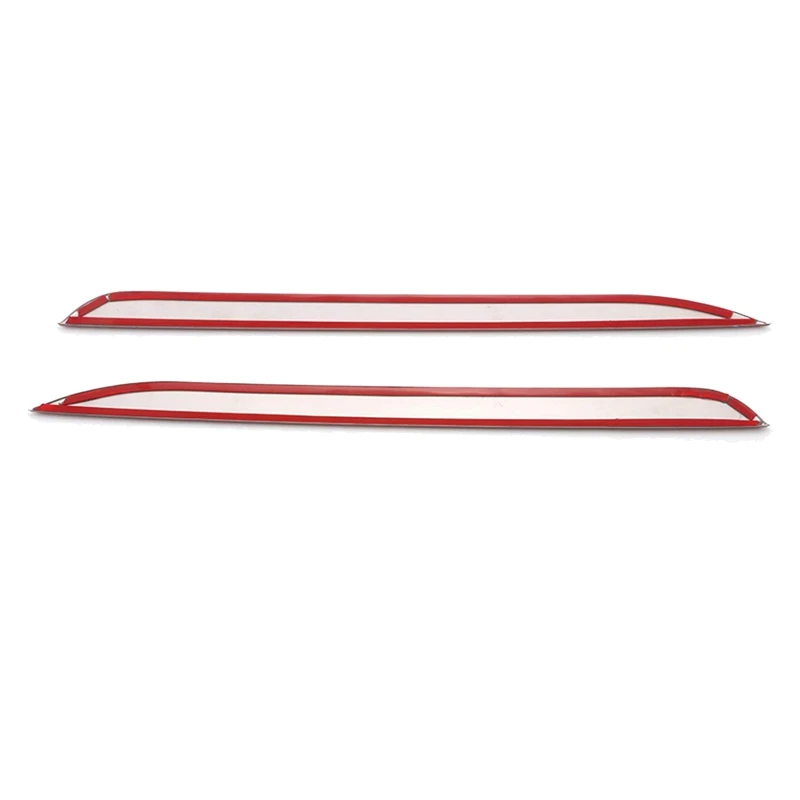 For Toyota Camry SE XSE 2018-2020 Rear Bumper Lower Lip Guard Cover Trim Plate Decorator Pad Cover Red Stainless Steel