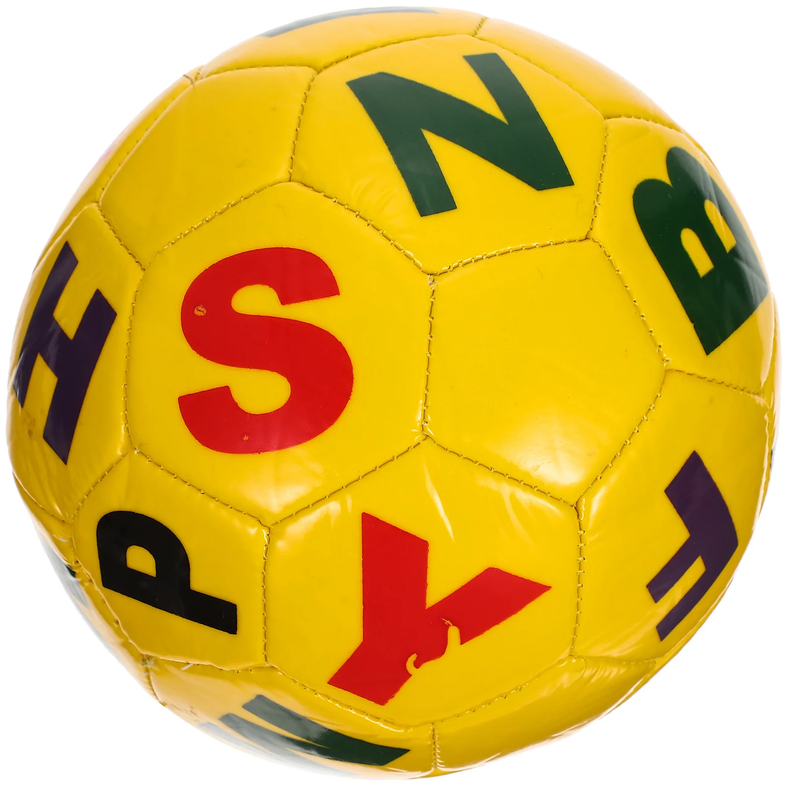 

Kids Football PVC Toddler Soccer Ball Wear Resistant Inflatable Toy Letters Printed Surface Mini Sports