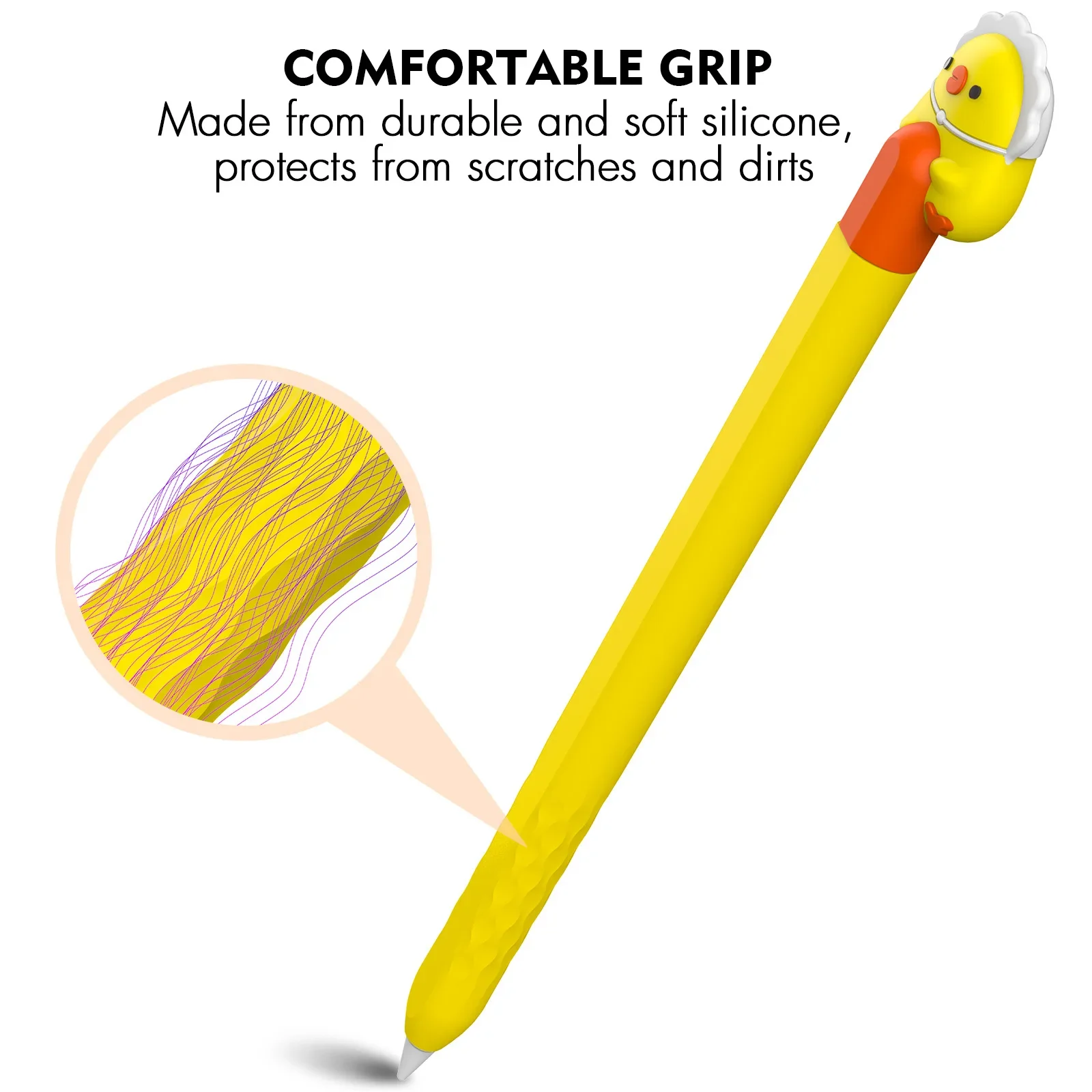 For Funda Apple Pencil Pro/2 Case Duotone Soft Silicone Protective Cover 2nd Generation iPad Pencil Skin For Apple Pencil Case