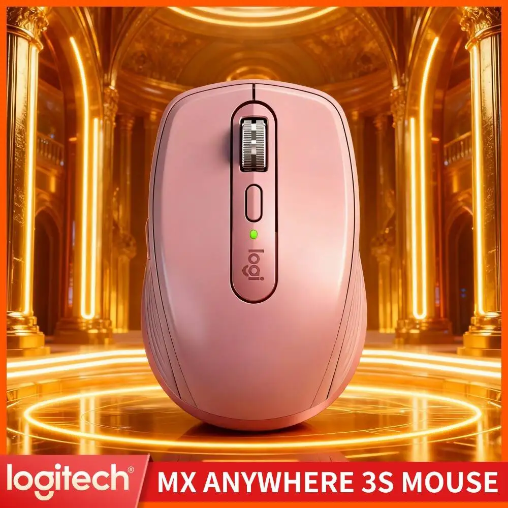 Logitech MX Anywhere 3S Portable Wireless Mouse, Silent Tech, 8K DPI Darkfield Tracking, Easy-Switch