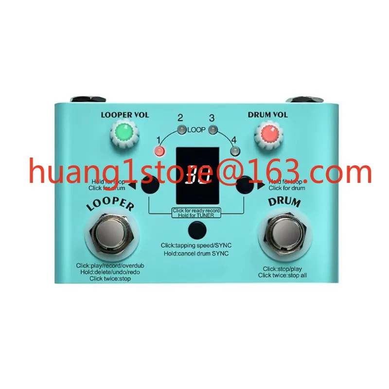 Speed looper pedal and V2 drum machine high precision tuner effect pedal effector