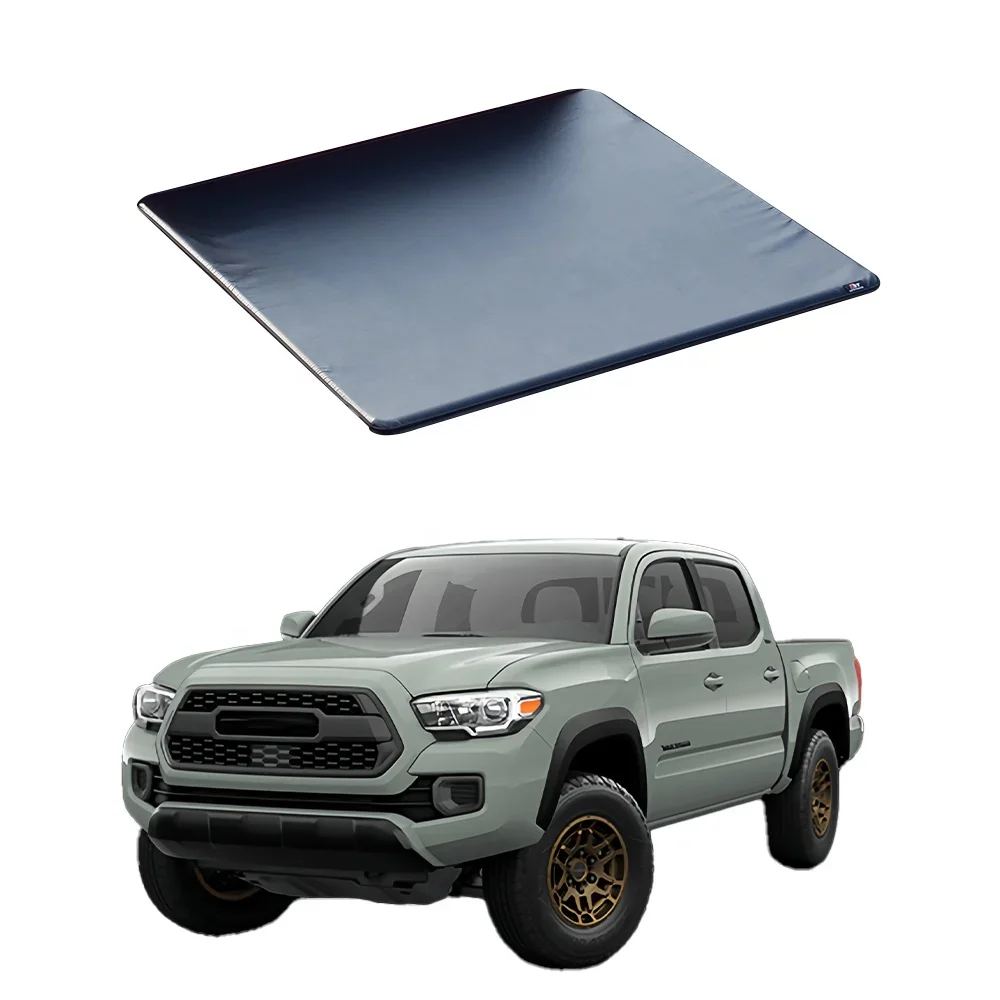 Custom pick up truck Soft vinyl roll up tonneau cover for 2020  tacoma 5ft 6ft truck bed tonneau covers