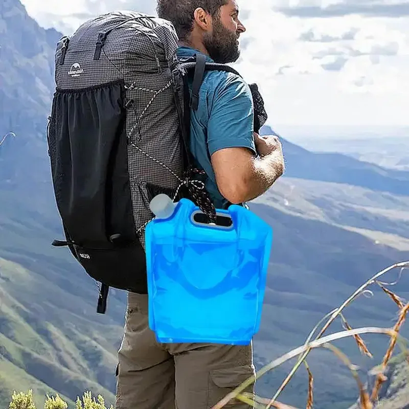 Sacos de gelo reutilizáveis 5l/10l, pacotes de freezer seco com torneira, grande capacidade, saco de freezer para acampamento, caminhadas, bebidas, sacos de água