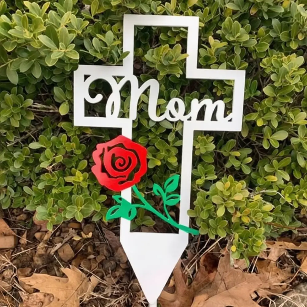 Decorative Iron Garden Stake Halloween Metal Decor Outdoor Yard Ornament Memorial Sign Gift For Landscape Path