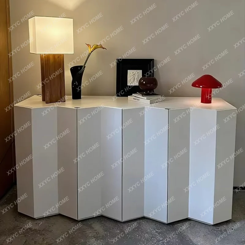 X minimalist matte paint porch cabinet against the wall  decorative cabinet dining side TV cabinet creative
