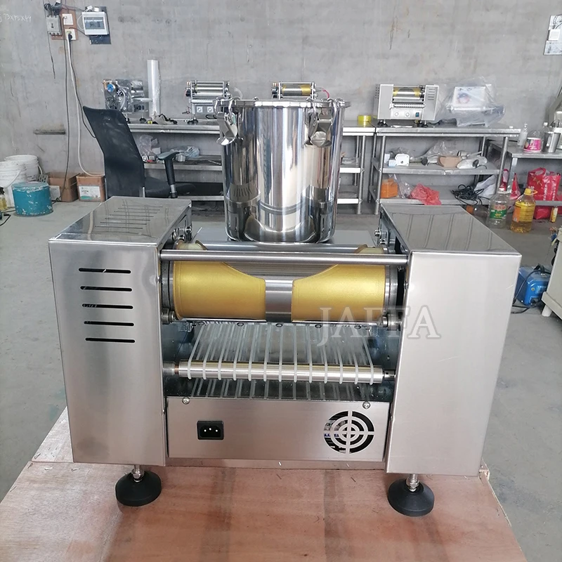 Commercial 6/8 Inch Automatic Pizza Peel Machine Spring Roll Skin Maker Pancake Crepe Equipment Thousand Layer Cake Maker