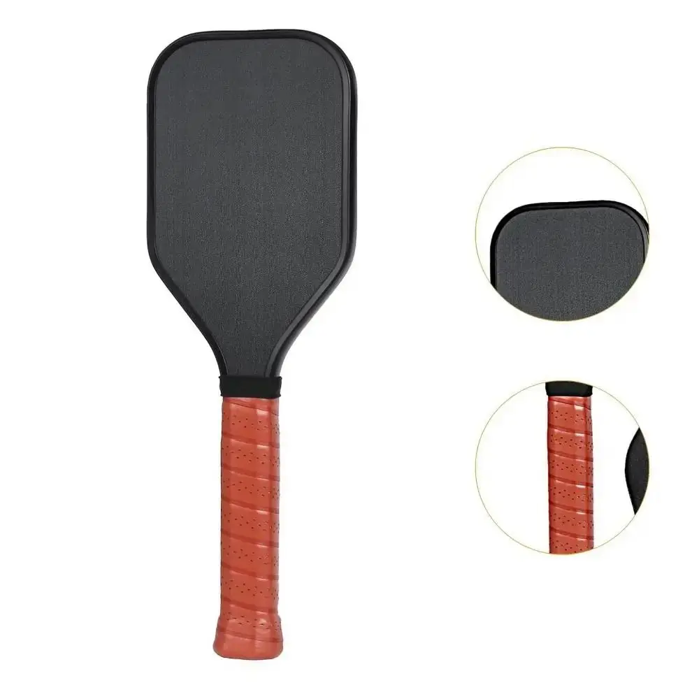 Carbon Fiber Frosted Surface Pickleball Paddle Nonslip Grip Lightweight Pickleball Racquet Wear Resistant Long Handle