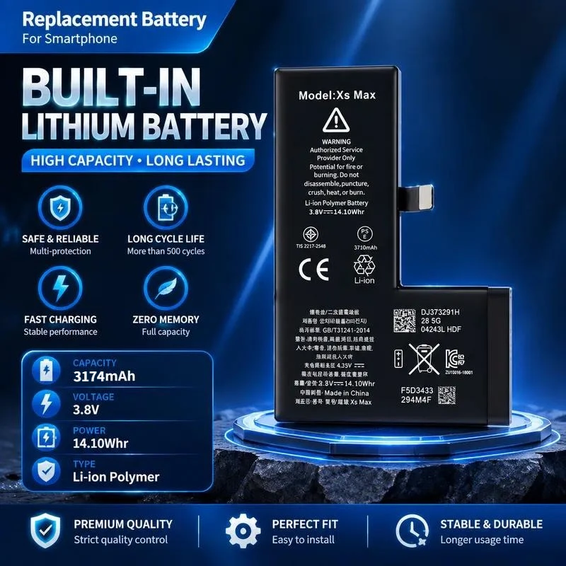 XS Max battery For  iPhone X XS XR XS Max Battery Large Capacity Lithium Ion Replacement Mobile Phone Battery