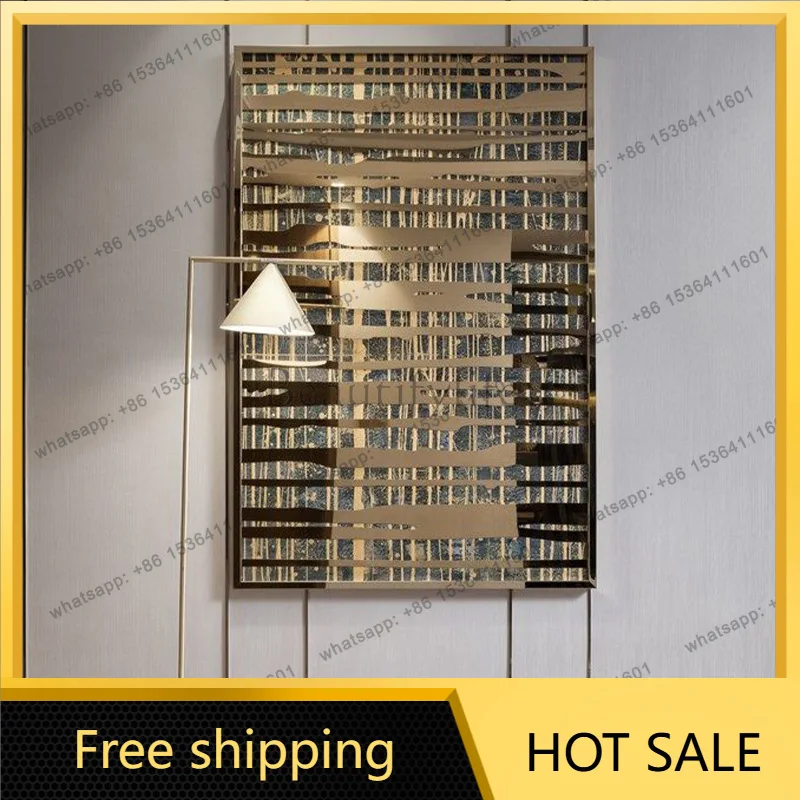 LJY Chinese entry entrance decorative painting light luxury high sense niche hanging painting 5d three-dimensional