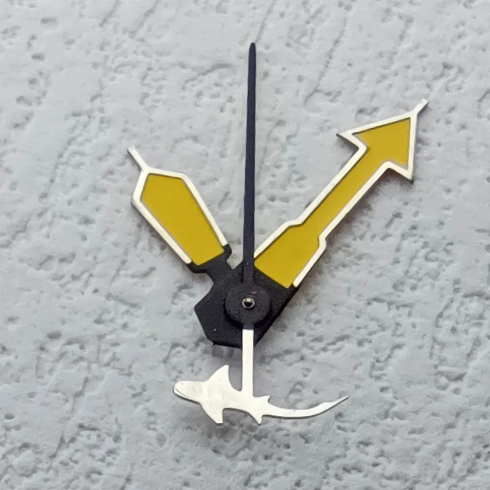 8mm * 12mm * 13mm C3 luminous watch needle FIT nh34 nh35 nh36 8215 movement watch case hour minute hand second hand