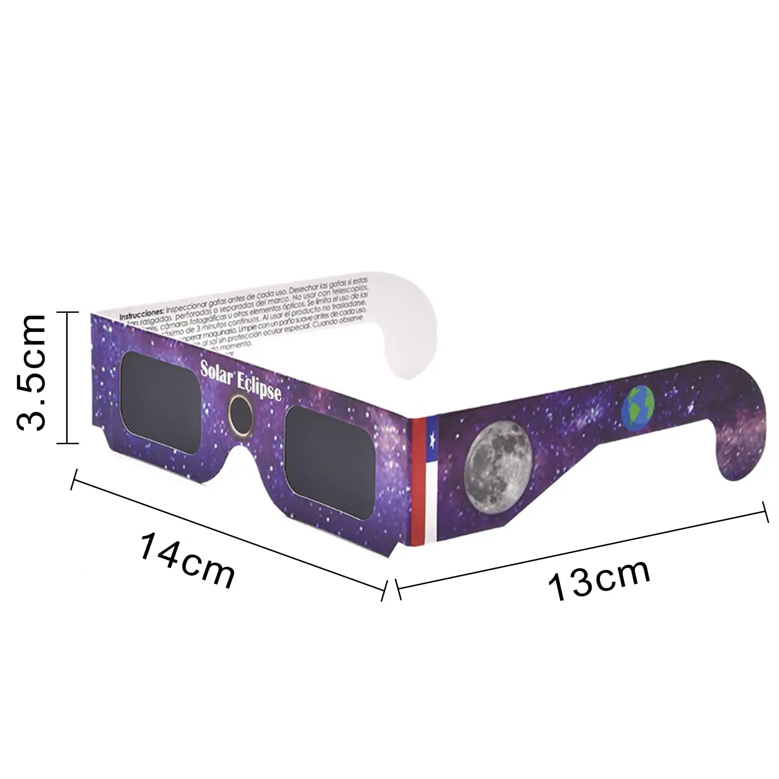 10 Pack Solar Eclipse Glasses Solar Eclipse Observation Glasses Solar Eclipse Viewing ISO Certified,Bonus Photo Filter Lens