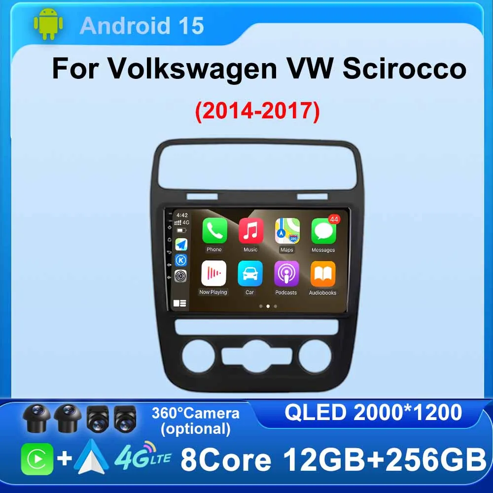

Android Auto for Volkswagen VW Scirocco 2014-2017 Car Radio GPS Navigation Multimedia Video Player 4G WIFI DSP Split screen