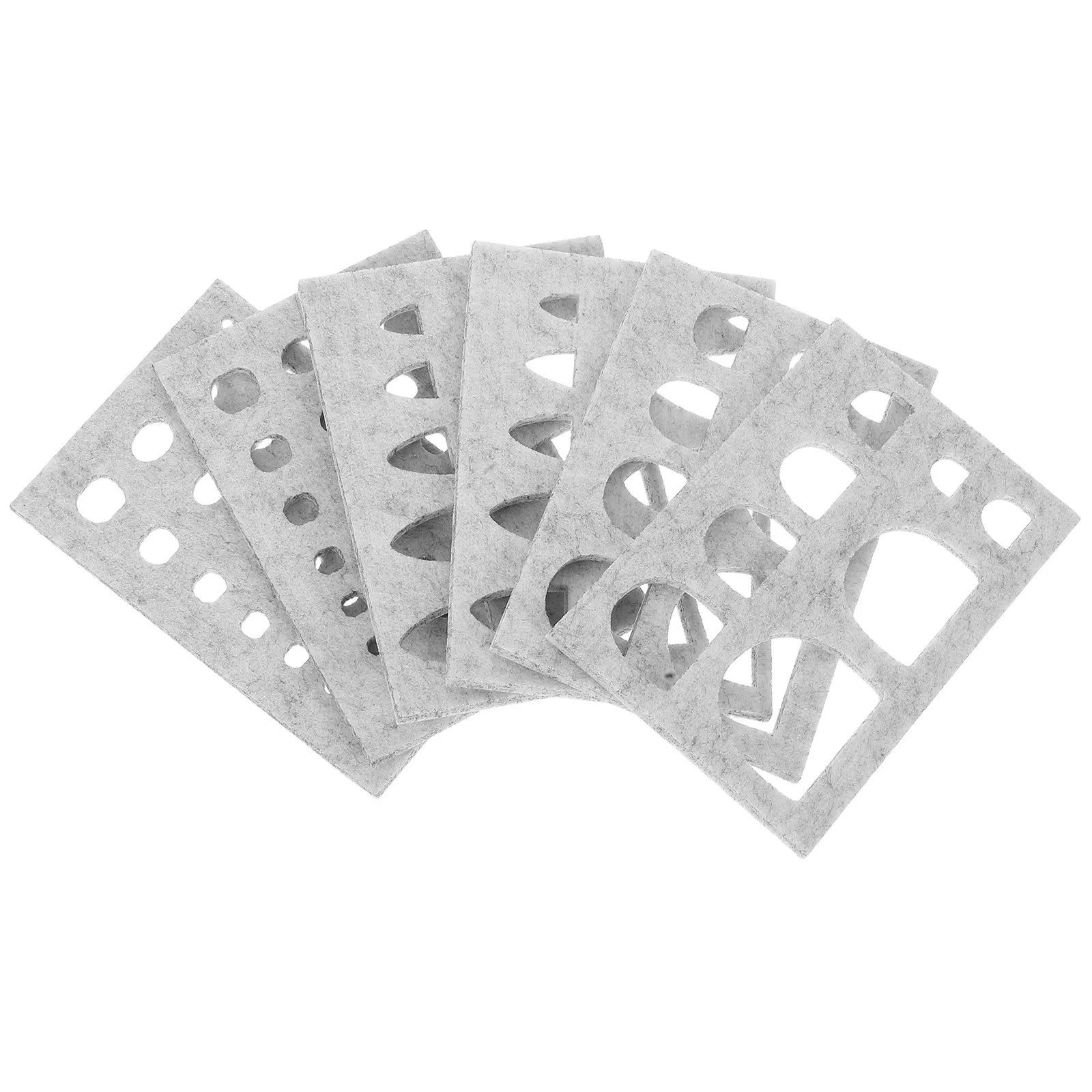 6Pcs Easy Felting Template Set Wool Craft Supply Kit for DIY Needle Felting Beginners Creative Family Bonding Activity Tool