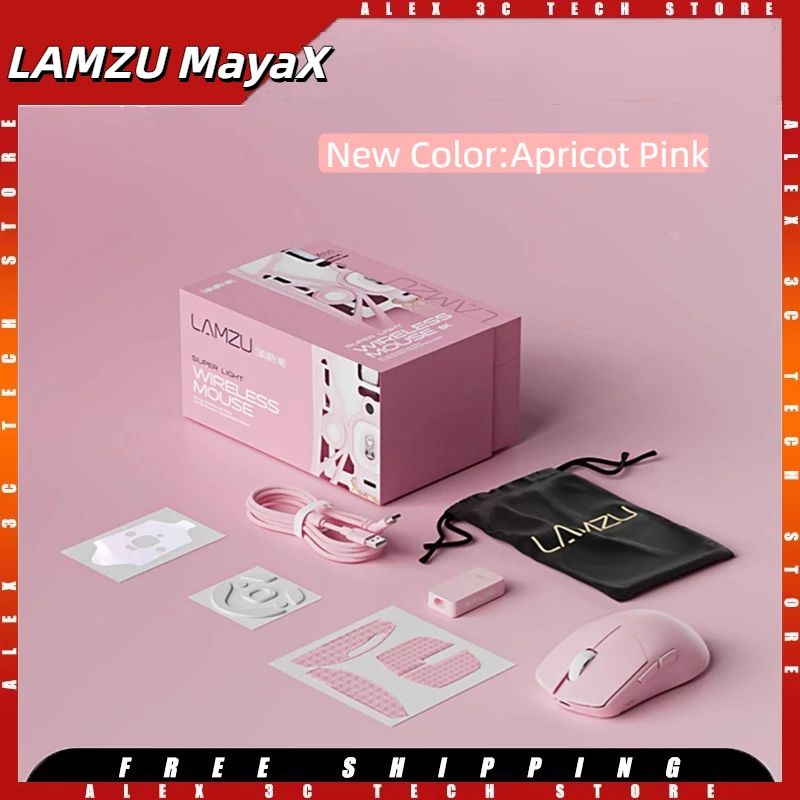 

Беспроводная игровая мышь LAMZU MayaX Pixart 3950 30k dpi 750ips 8k 47g Легкая батарея емкостью 250 мАч Эргономичная Bluetooth-мышь для киберспорта