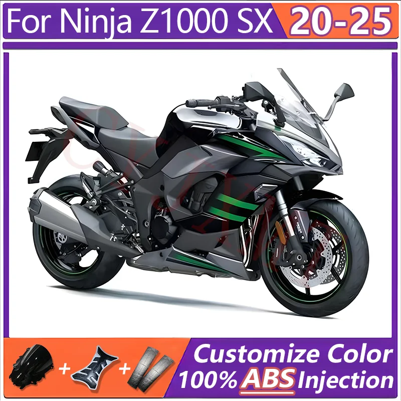 

ABS Injection Motorcycle Fairing for Ninja 1000 Z1000SX 2020-2025 Fairings Kit Z1000 Z1100 SX 20-24 25 Moto Bodywork Accessories