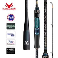 PURELURE LUBINA Spinning Rod For Bass High Carbon Long Throwing Fishing Rod In FUJI Accessories, Plus Spinning Reel