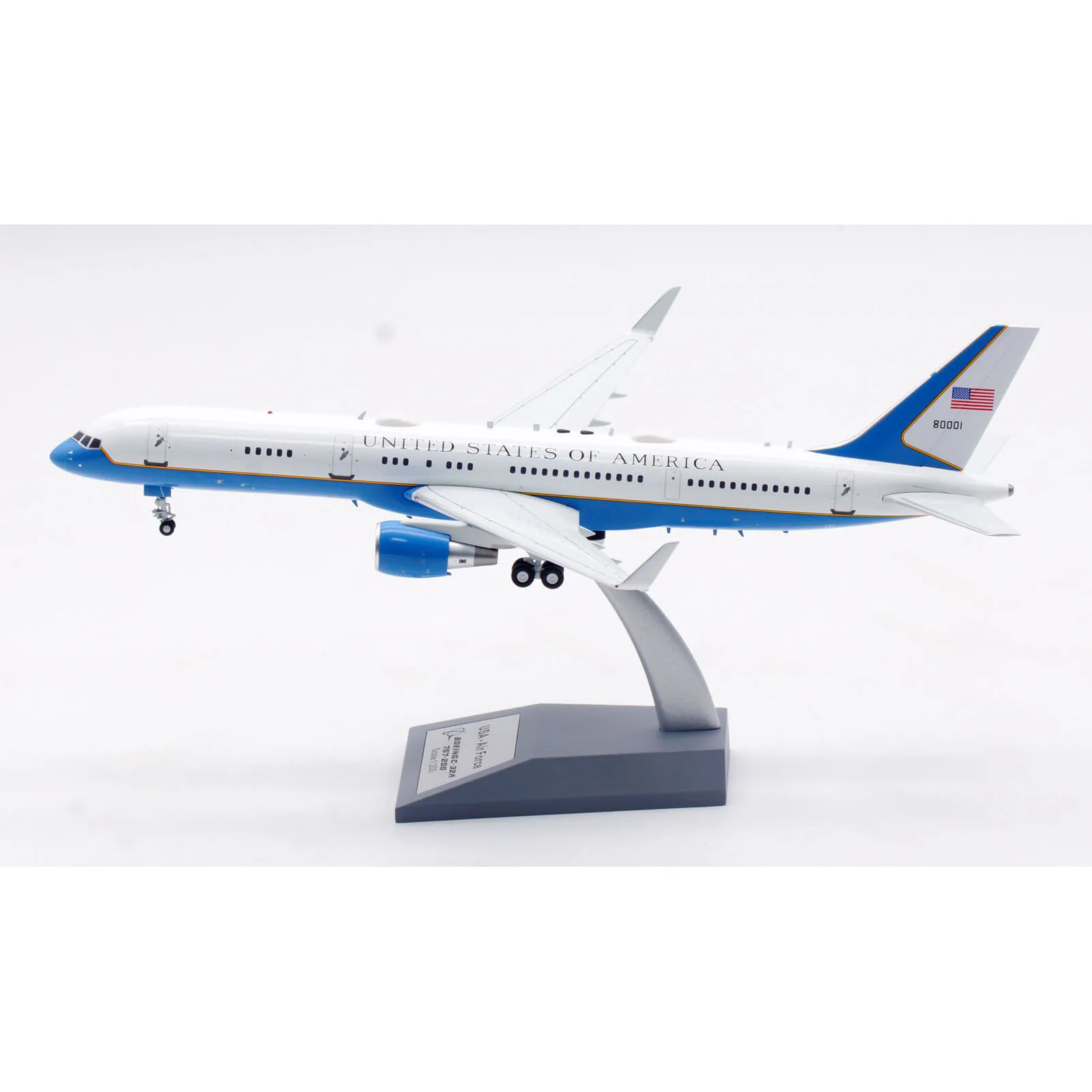 IFC32USA04 Alloy Collectible Plane Gift INFLIGHT 1:200 USA-Air Force Boeing C-32A Diecast Aircraft Jet Model 98-0001 With Stand