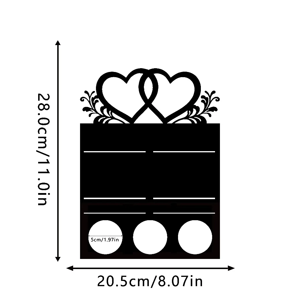 CIFBUY Metal Candlestick Infinite Love Wrought Iron Candle Holder for Valentine Wedding Anniversary Table Decor Romantic Gift
