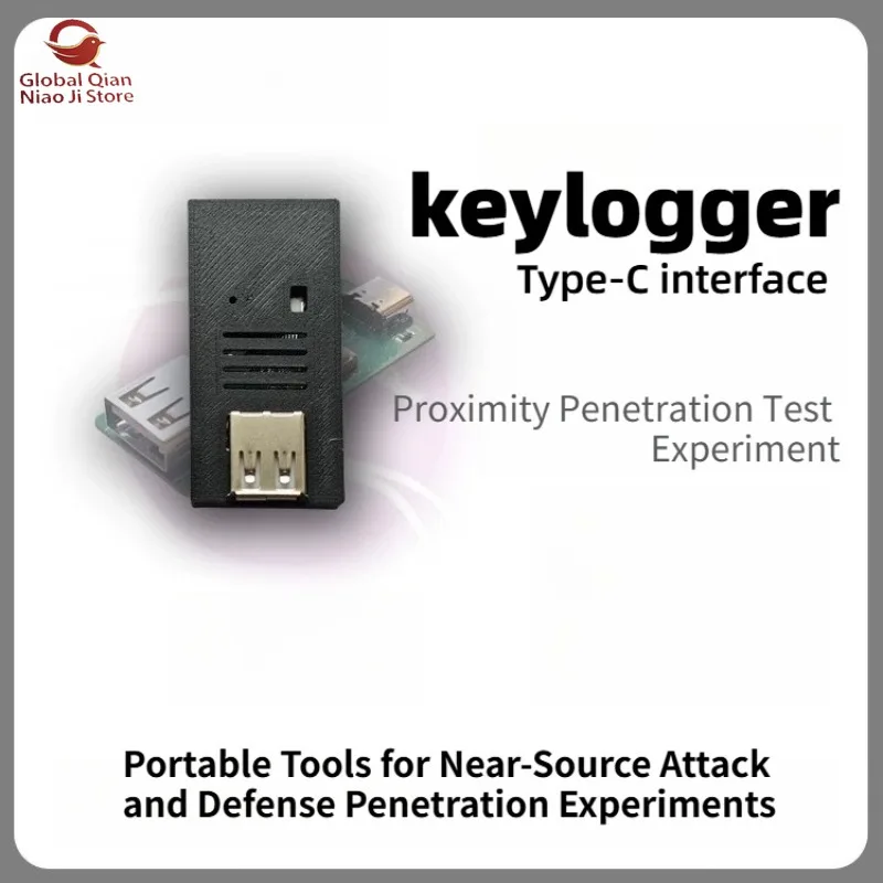 USB keylogger, near-source attack and anti-penetration tool, key logging tool, loop recording input characters