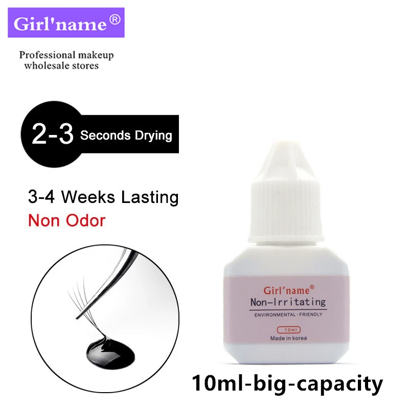 Girl'Name Eyelash Glue 3-4 Seconds Fast Drying Plant smell Eyelashes Extension Glue