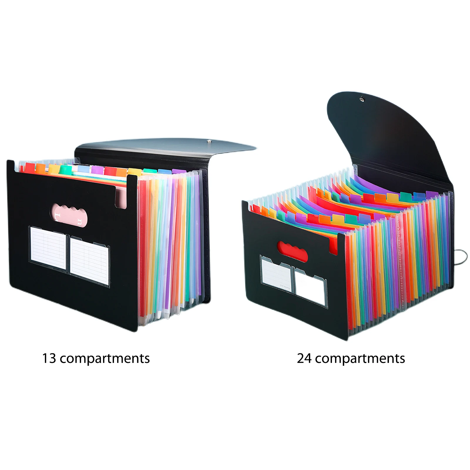 A4 Expanding File Folder with 13/25 Pockets Portable Document Folder Plastic File Organizer for Classroom Home Office and Travel