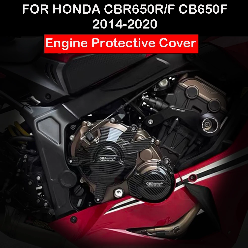 

GBRacing For HONDA CB650F, CBR650F & CBR650R 2014-2020 & CB650R 2019-2020 Engine Cover SET Pulse Cover Clutch Alternator Cover