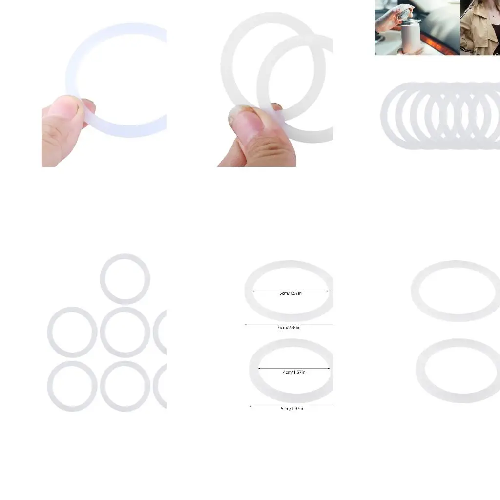 

silicones Replacement Water Bottle O Rings Gaskets Seal for Water Bottle Straw Lid, Chugs Lid & Chugs Spouts Bottle Accessory