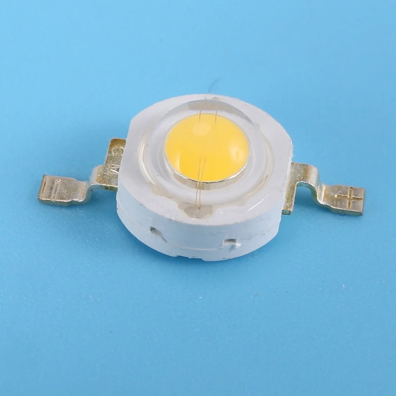 10 Pieces High Power 2 Pin 3W Warm White LED Bead Emitters 100-110Lm