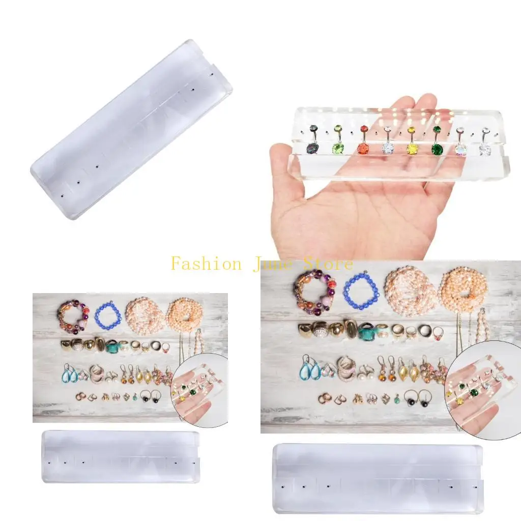 

N5KA Clear Acrylic Body Jewelry Holder Acrylic Display Rack Piercing Ornaments Stand