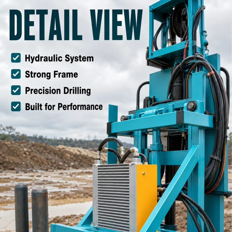 Hydraulic Trailer Water Well Drilling Rig For Groundwater Exploration With Reliable Field Performance Drilling Machine Factory