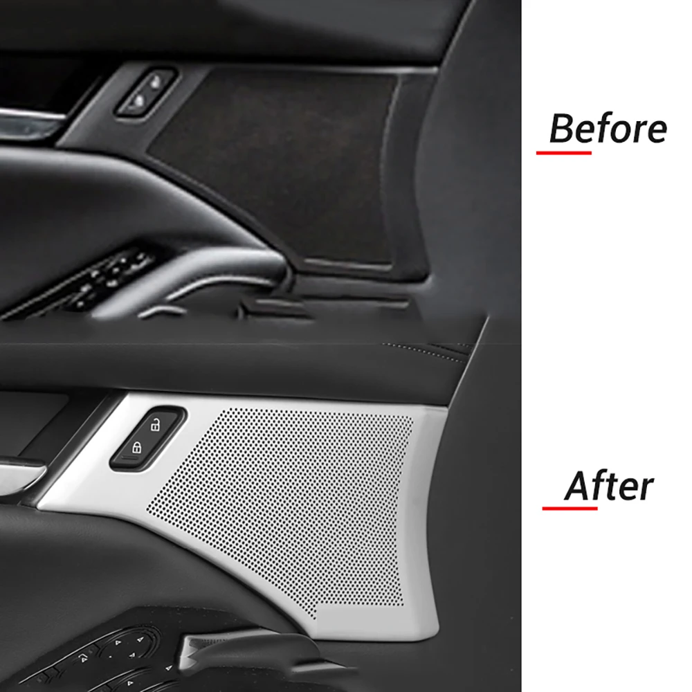 6pcs Door Speaker Cover For Mazda3 Mazda 3 Axela 2019-2024 BP Audio Sound Trim Frame Ring Stickers Interior Styling