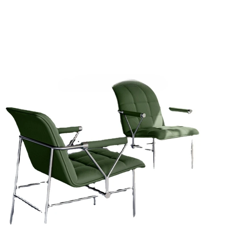 

Tqh Leather Sofa Chair Office Reception Leisure Chair Business Rest Area Reception Chair