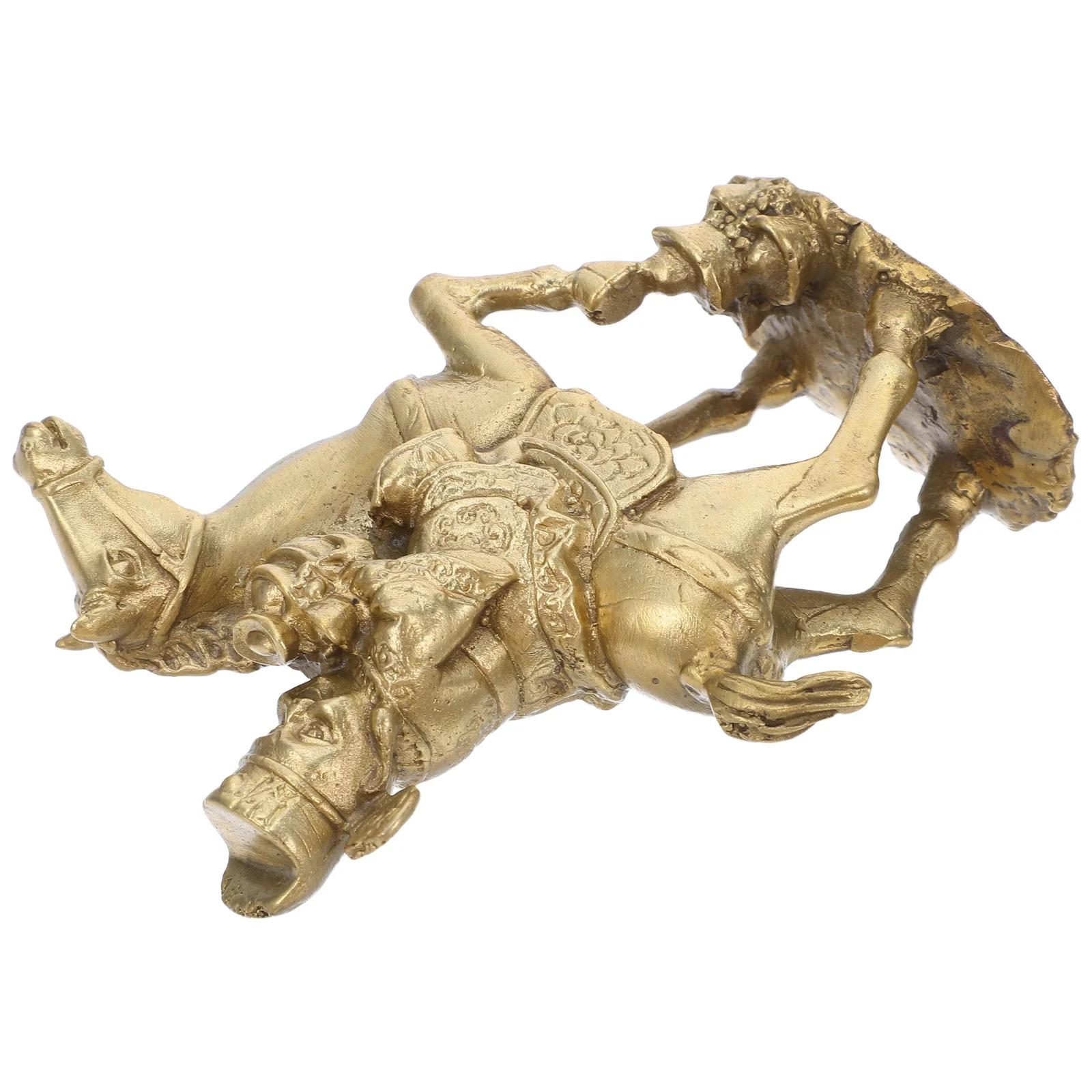 

Brass God of Sculpture Feng Shui Decor for Prosperity Fortune Chinese New Year Figurines for Adults