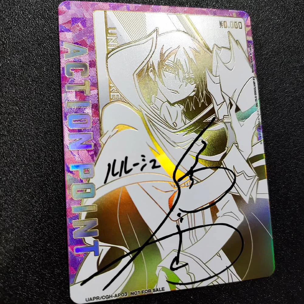 KOD GEASS Lelouch of The Rebellion UA UNION ARENA Karta kolekcjonerska Lelouch Lamperouge CV Signature Card Tekstura Refractive Flash