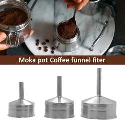 Moka Replacement Funnel Kits Stainless Steel Funnel Filter Plate With Espresso Coffee Gasket Seals Coffee Maker Accessories