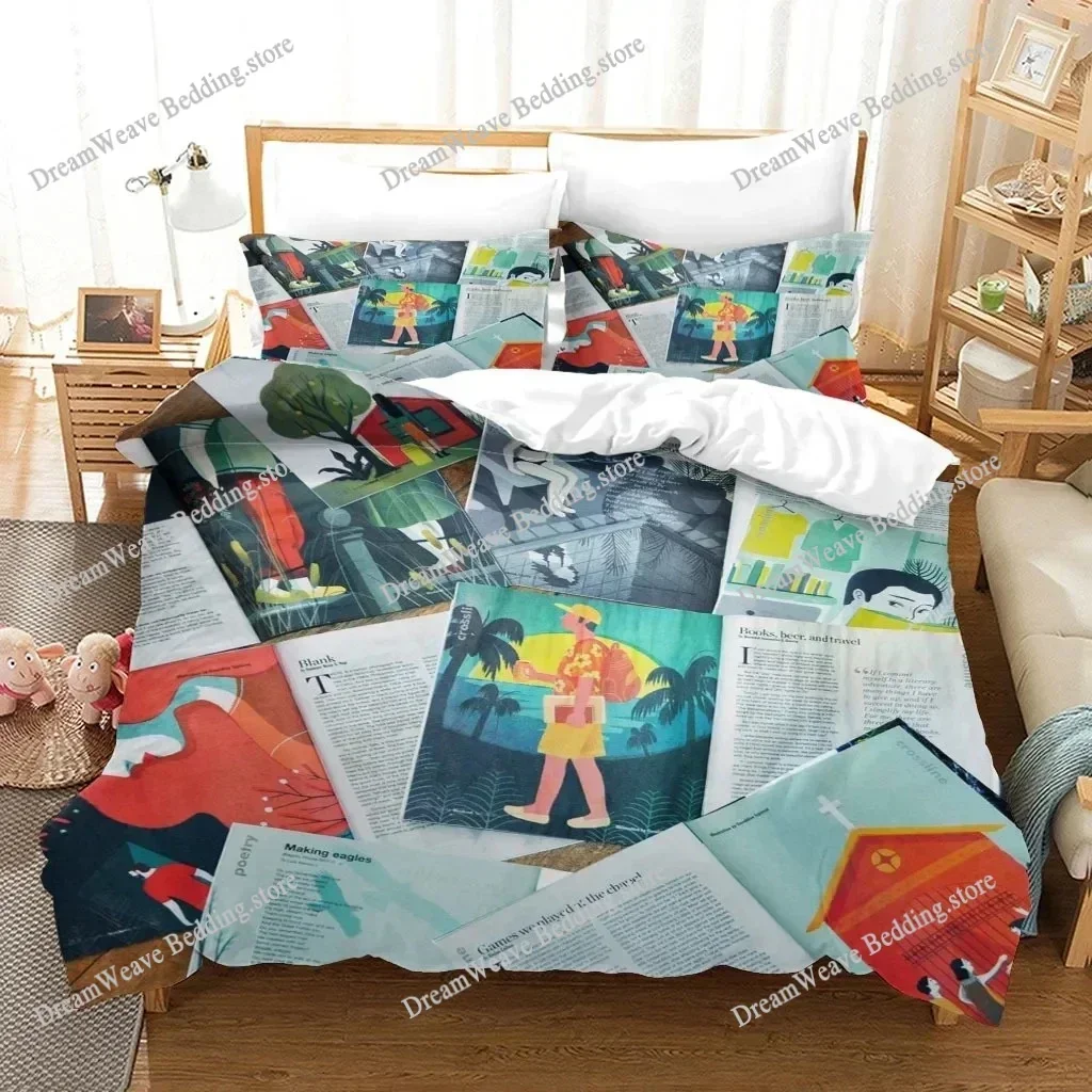 Statue of Liberty Bedding Set Modern Art Duvet Cover KingQueen Size Teens Adults Creative Fashion Pop Polyester Quilt Cover592FQ