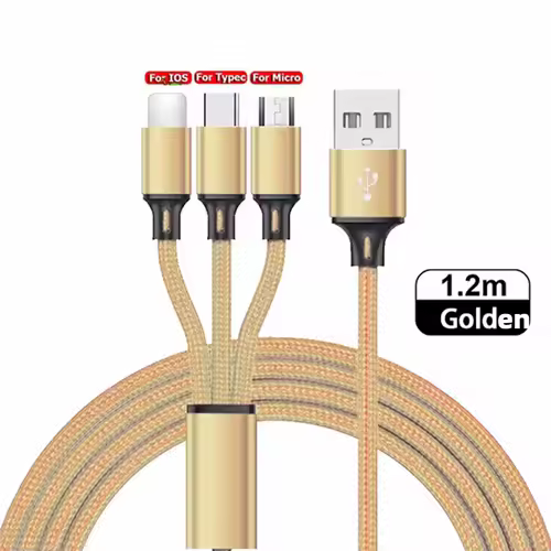 3 IN 1 USB Cable Micro USB Type C Charger Cable Multi 2A Usb Port Fast Charging Cord For Xiaomi iPhone 11 12 13 Pro Max Samsung - Image 9