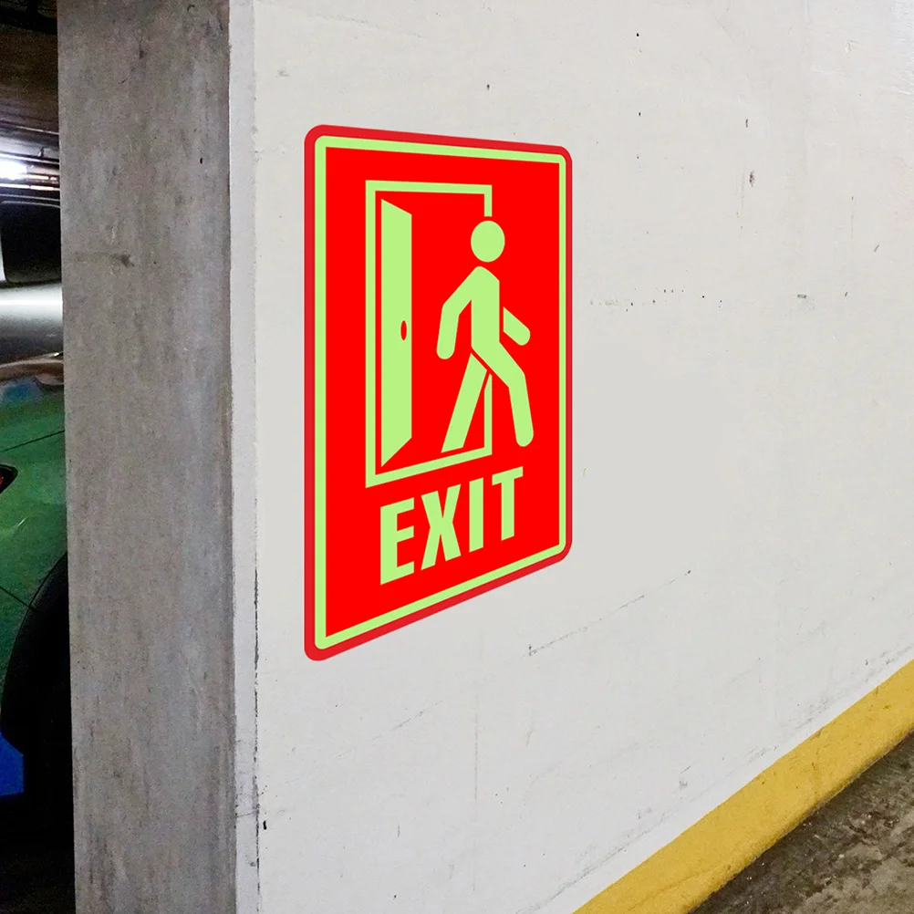 

Extinguisher Fire Exit Luminous Sign Glowing Sticker Indicator Stickers Evacuation