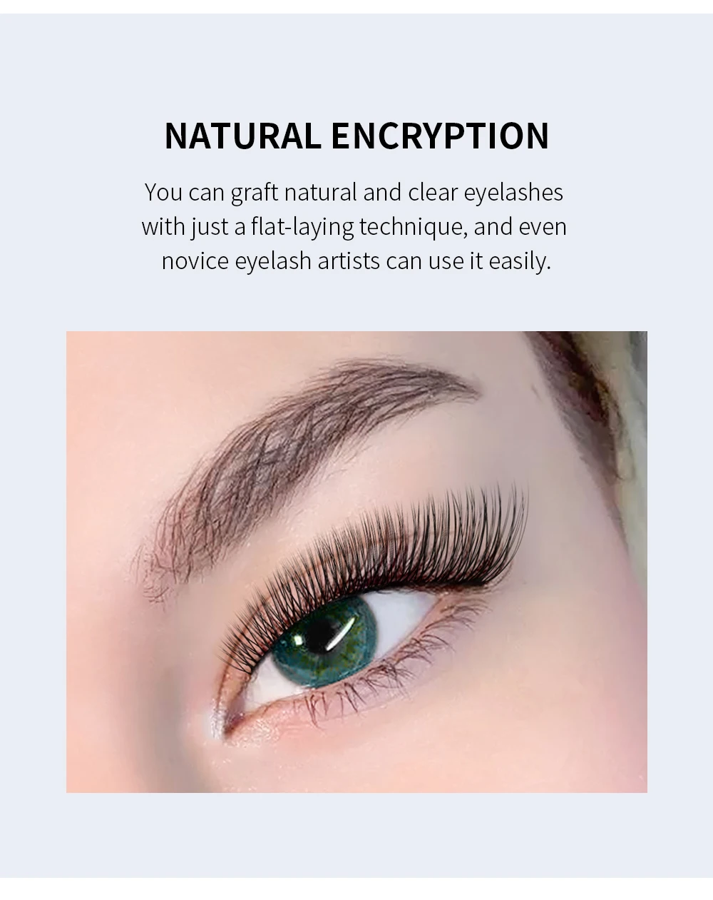 GLAMLASH U-Form YY 3DW Falsche Wimpern UYY UY U3DW U5DW Wimpernverlängerung Handgewebte Einzelwimpern – Detail 3