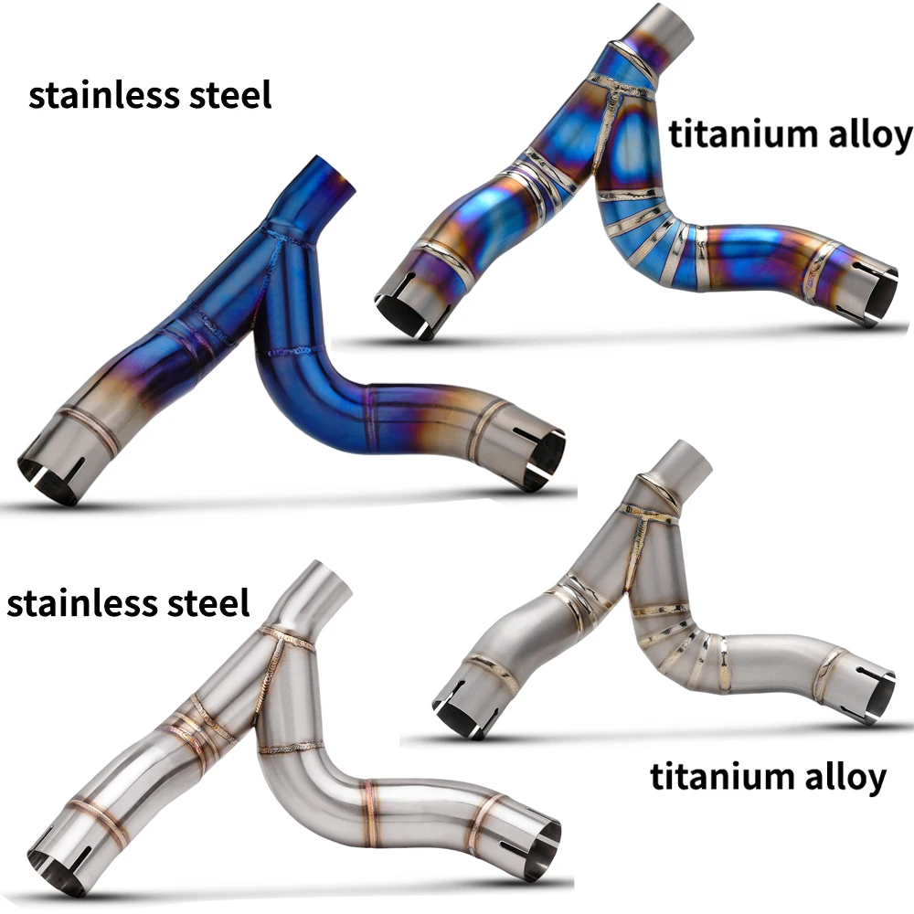 For Desert X 950 Ducati 2022-2024 Moto Exhaust System ti alloy Mid Pipe Connect Original Muffler Motorcycle