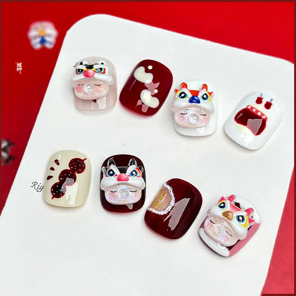 2024 Dragon Year Sleepy Baby Resin Ornaments Tiny Shining No Mouth Sleepbaby Accessories Kiyomi CN Style Nail Gel Decoration 404