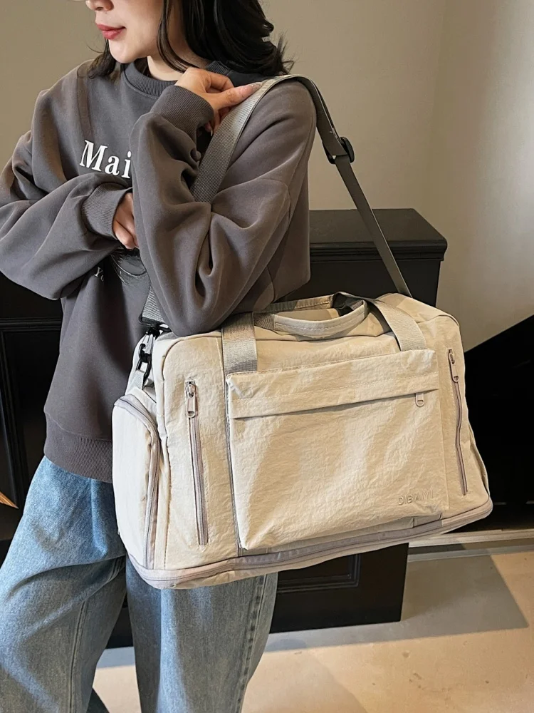 

Lightweight ort Trip Travel Bag Women's Large Capaci Sports Fitn Storage Bag Expandable Student Dormi Hand Lage
