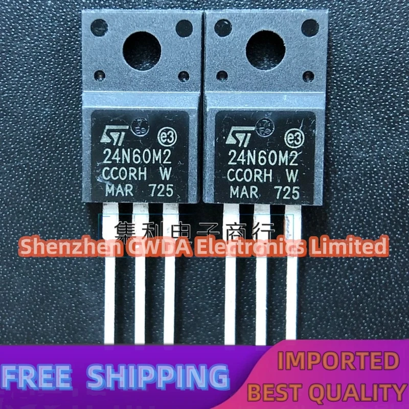 10PCS-20PCS  24N60M2 STF24N60M2 STP24N60M2 TO-220F  24A 600V In Stock Can Be Purchased