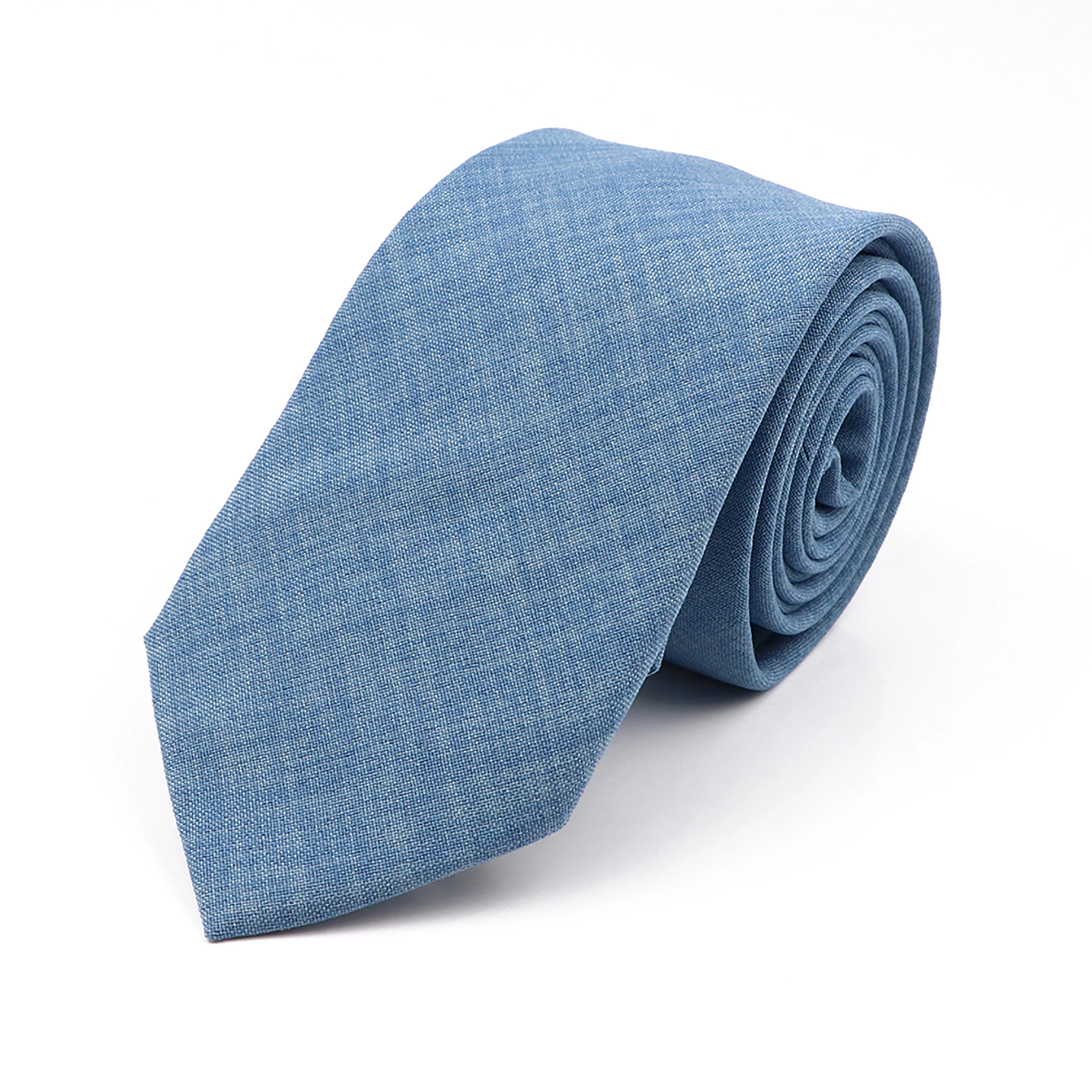 Corbatas informales de Color sólido para hombres, corbata de algodón, cuello estrecho, corbata delgada, accesorios de fiesta de boda, verde, azul, rosa, nuevo